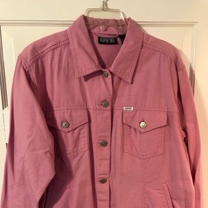 Vintage Blassport Pink Denim Jacket XL